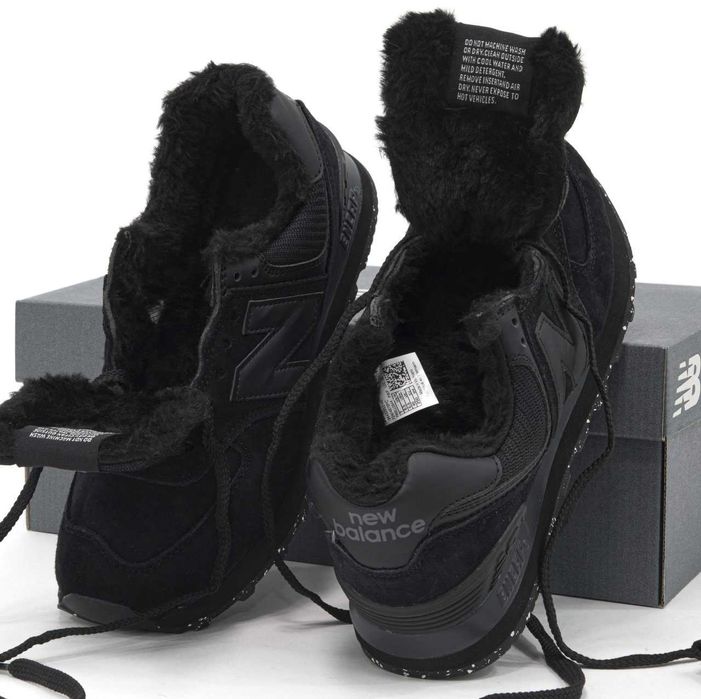 Зимові Чоловічі Кросівки New Balance 574 Хутро 40-45 Без Предоплати
