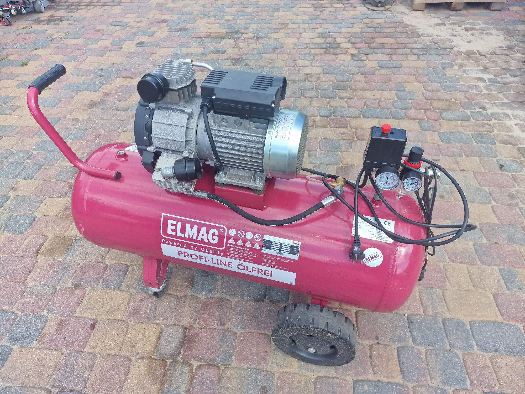 Kompresator sprężarka elmag 100l