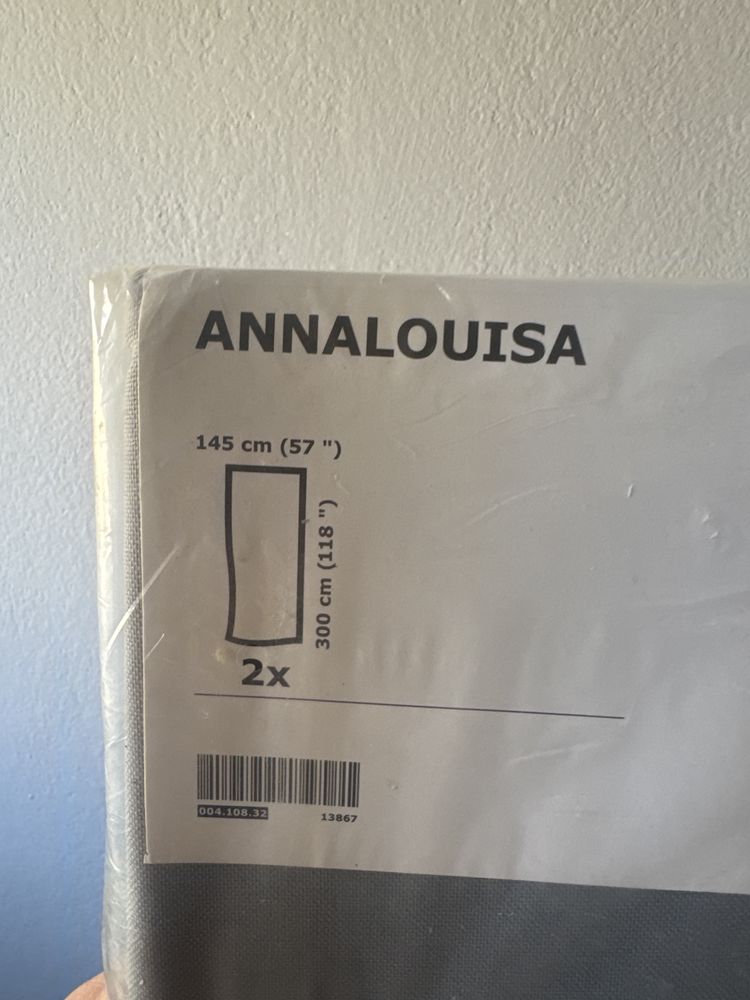 Zaslony ikea szare zaciemniajace NOWE + GRATIS
