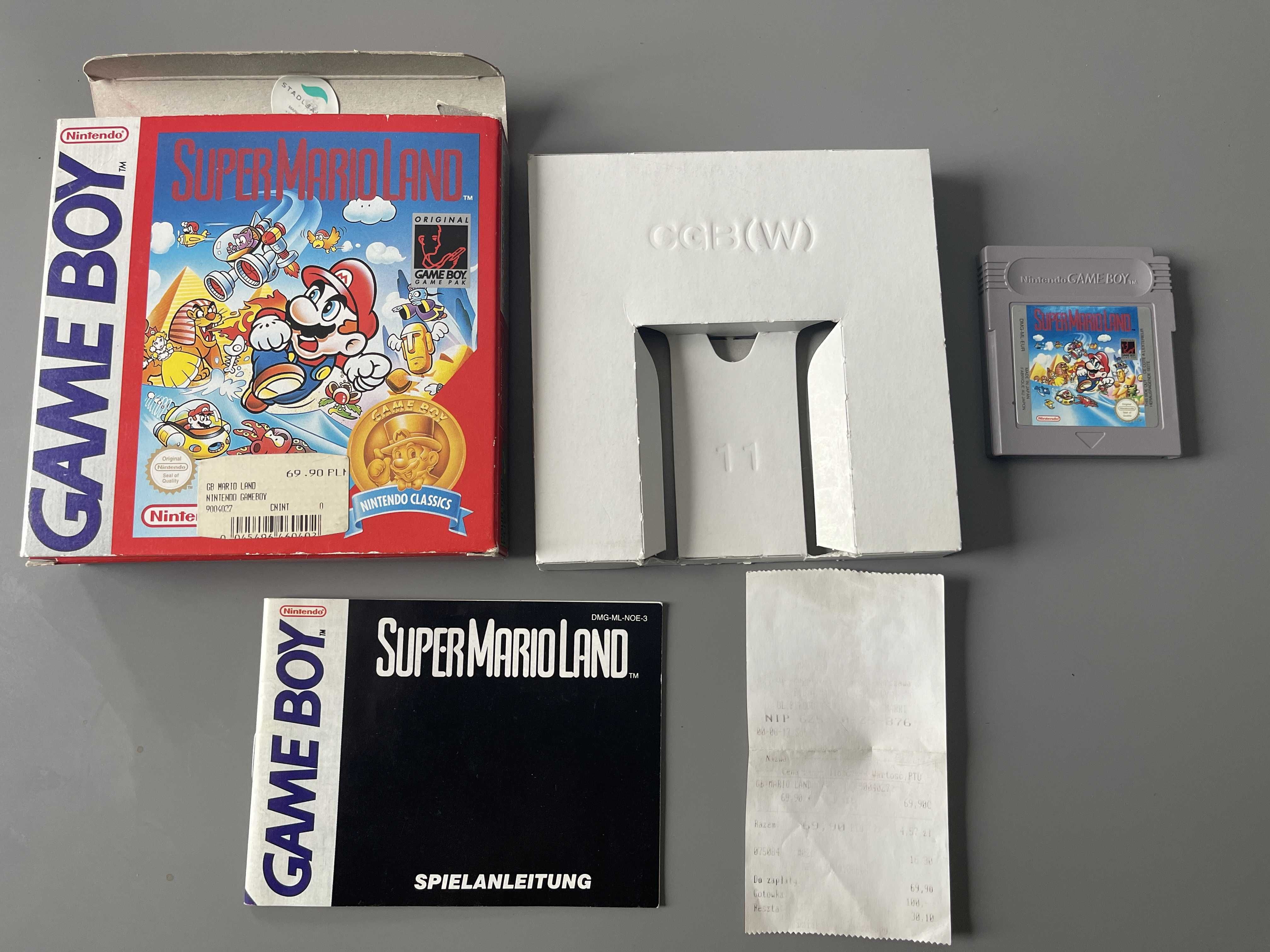 Super Mario Land Nintendo Gameboy Box Pudełko Komplet