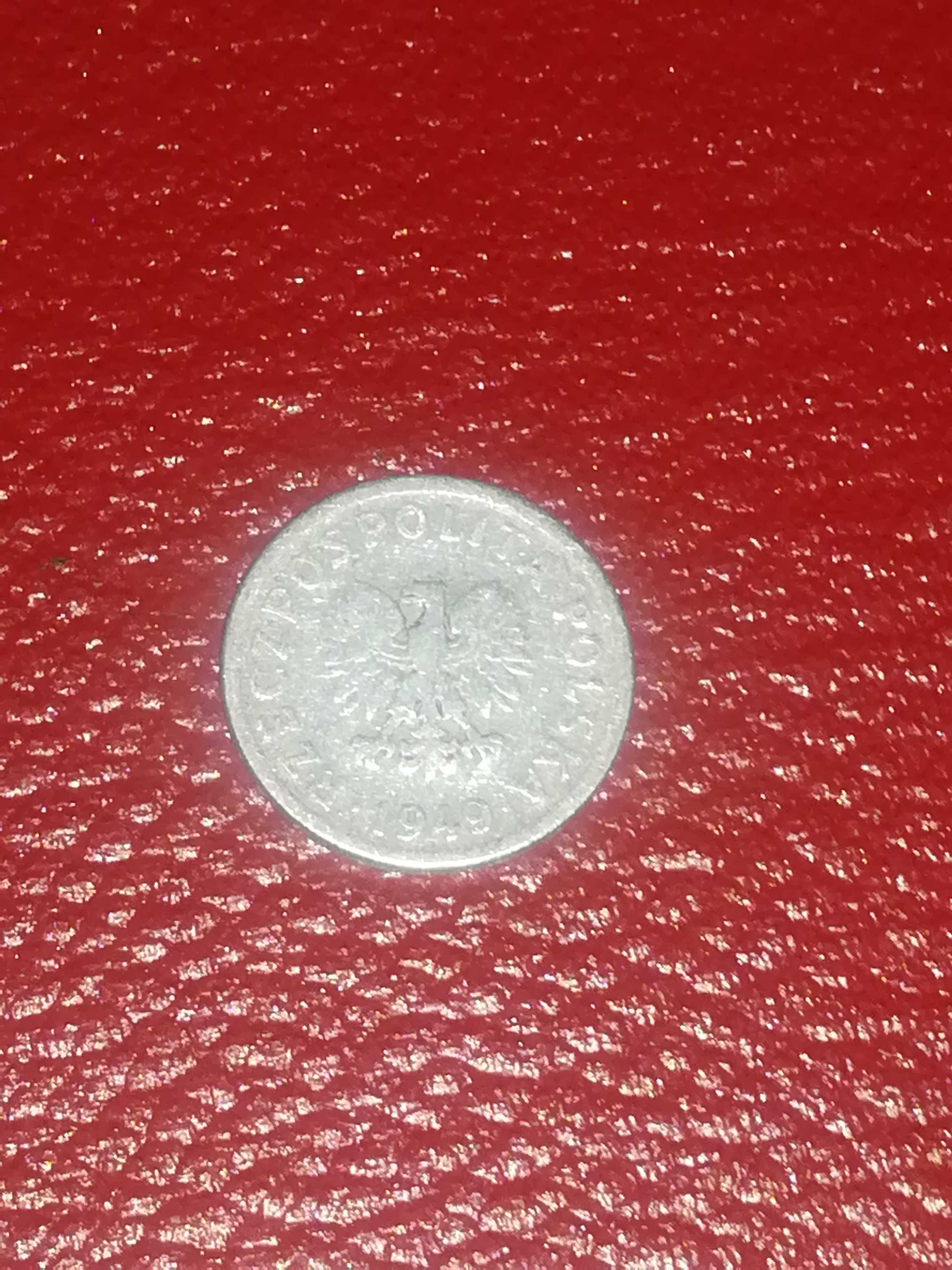 Moneta 10 groszy alu 1949 bez znaku menniczego