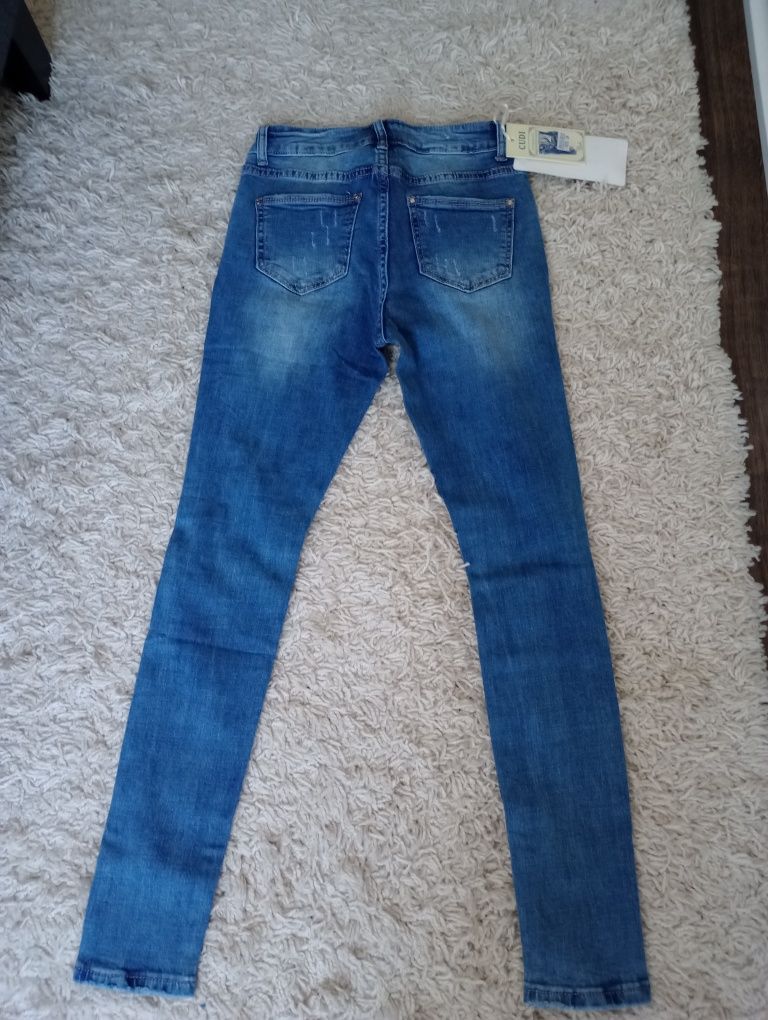 Spodnie jeans xs