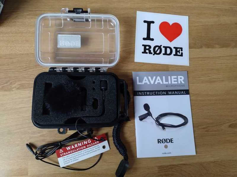 Mikrofon Lavalier + zestaw adapterów