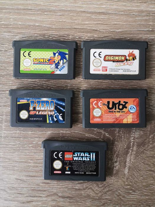 Conjunto de 5 jogos para Gameboy Advance