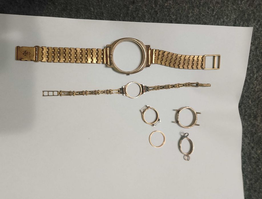 Советские позолоченные часы Слава Луч Заря