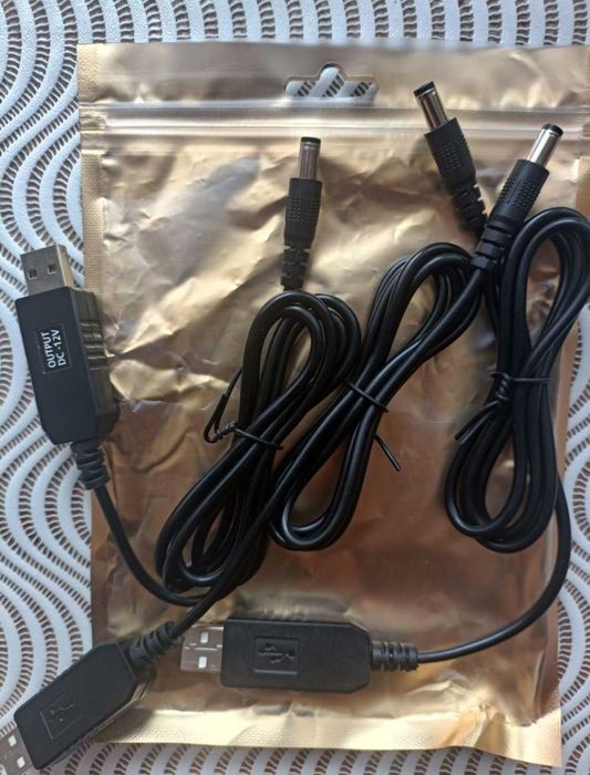 Інтернет без світла / USB-DC / Кабелі на 5v to 12 v павербанк