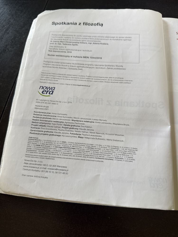 Podręcznik klasa 1 Spotkanie z filozofią zakres podstawowy