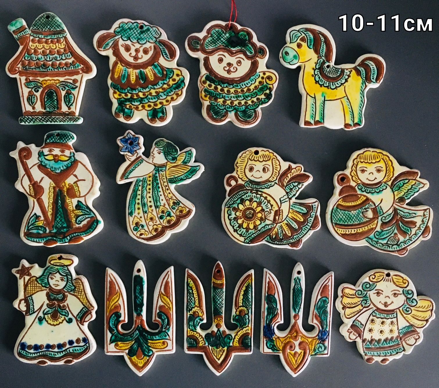 Прикраси, підвіски, декор, косівська кераміка