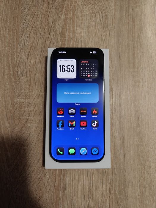 iPhone 16 Pro Max 256GB Tytan Czarny (stan idealny, 100% kondycji)