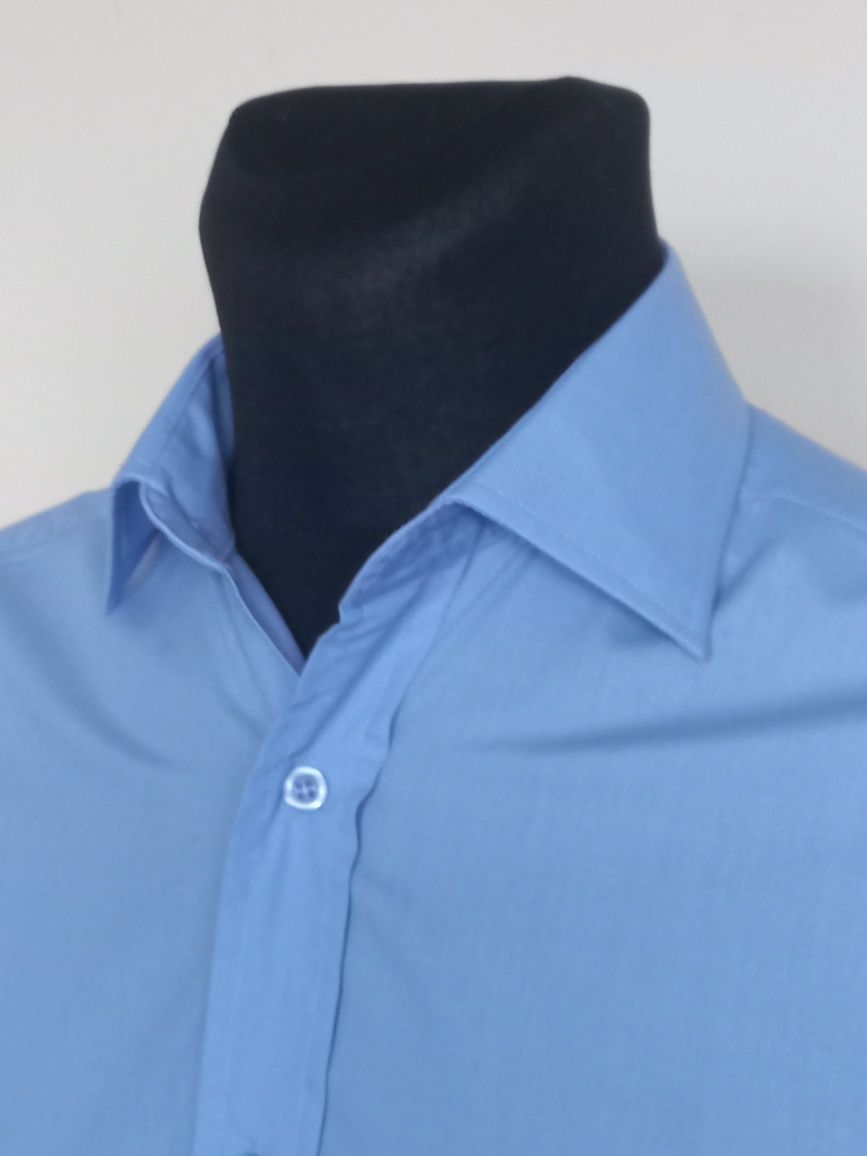 męska niebieska wizytowa koszula Primark