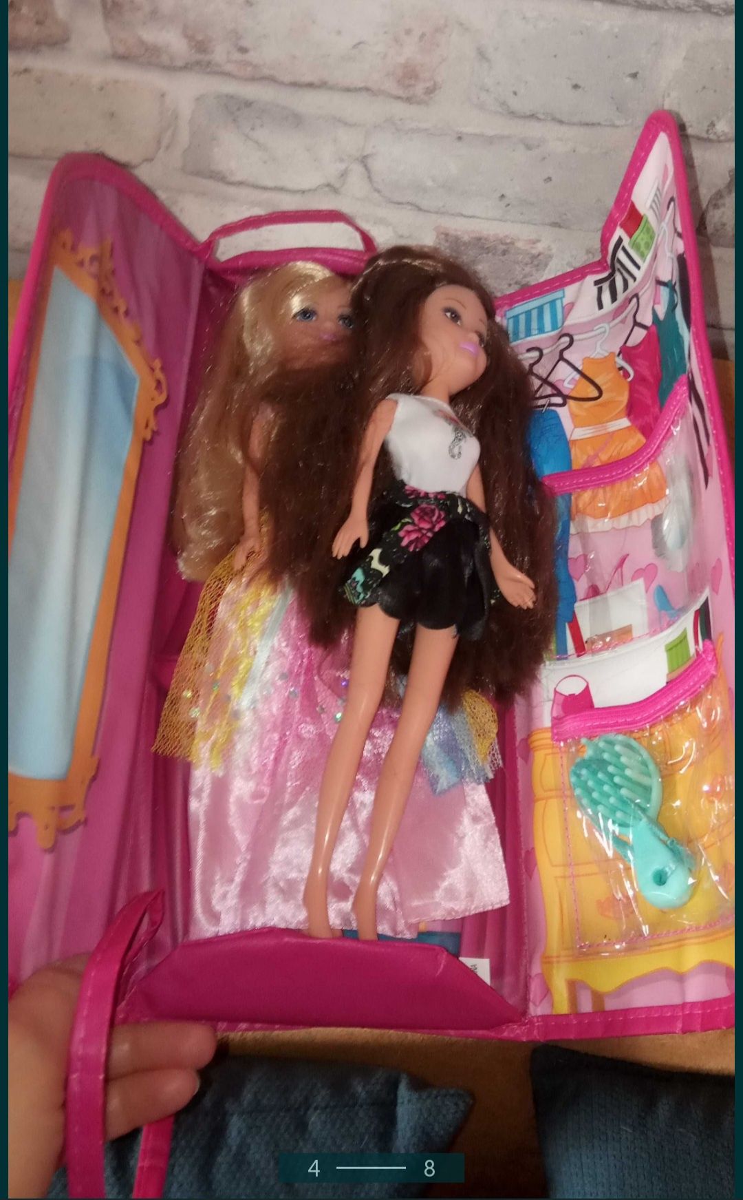 Okazja 2 nowe lalki Glimma Girlz w torebce na ramie