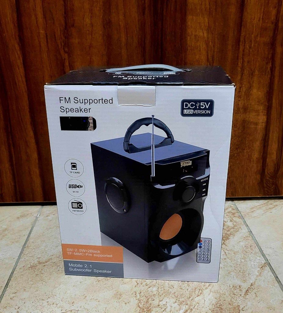 Głośnik bluetooth wieża plus radio