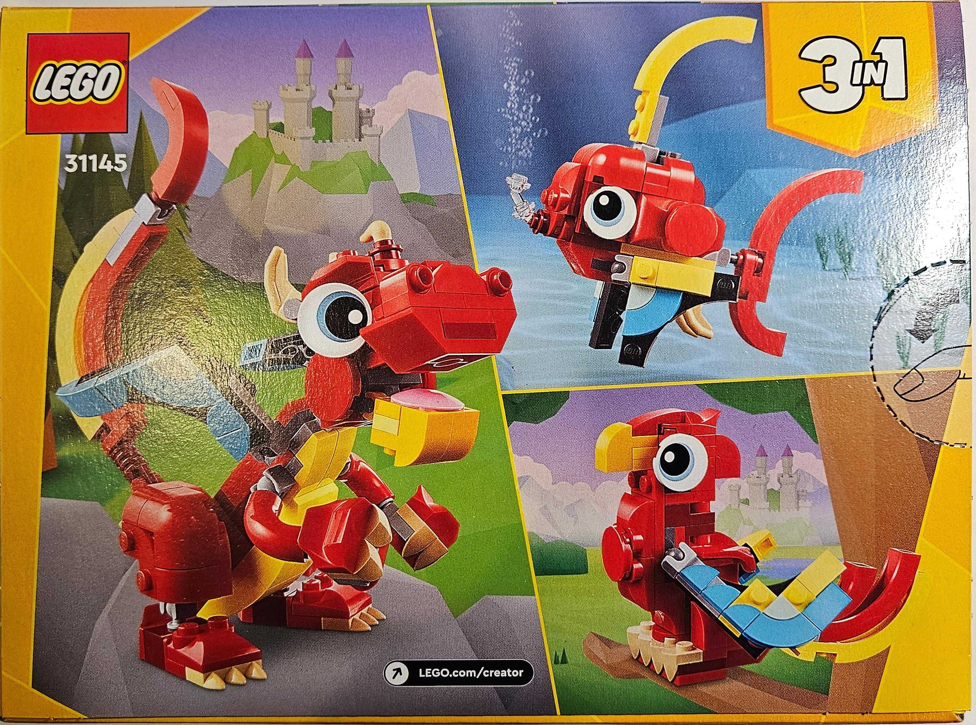 LEGO Creator, Czerwony smok, numer zestawu 31145