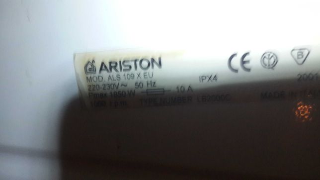 Продам пральну машину ARISTON mod.ALS 109 X EU на запчастини