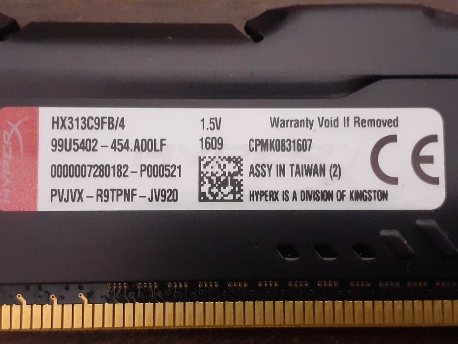 Pamięć RAM HyperX Fury DDR3 4GB