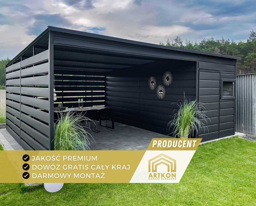 Altanka z blachy, Altana ogrodowa, Wiata ogrodowa PRODUCENT