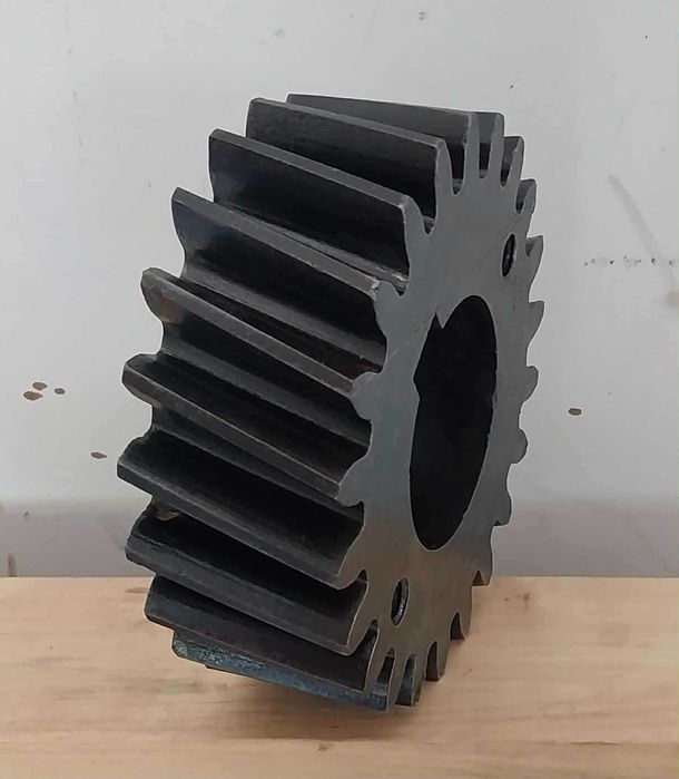 Engrenagem de Tração/Carrete Industrial VINTAGE em Ferro Fundido
