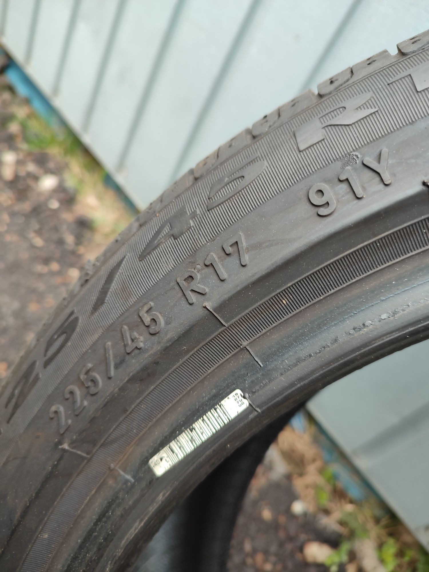 225/45/17 Pirelli 2022r , 1sztuka, pojedyncza 6mm