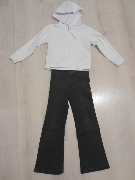 Джинси zara Реглан Світшот  Худі Теплі штани 134