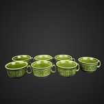 Filiżanki filiżanka zielone kokarda werina porcelit pruszków B5/072801