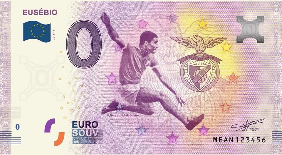 Nota 0€ (zero euros): EUSÉBIO