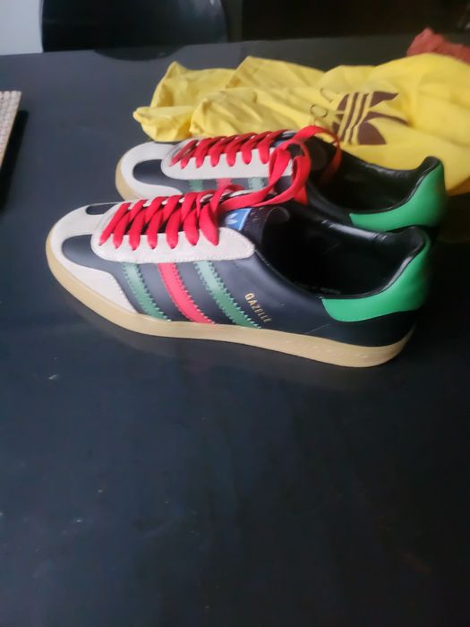 Gazelle Adidas & Gucci Black Green Red