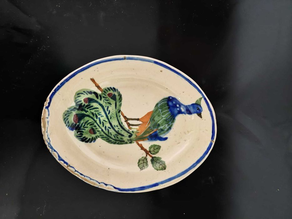 Prato Oval Alcobaça – 1926, Pintado à Mão