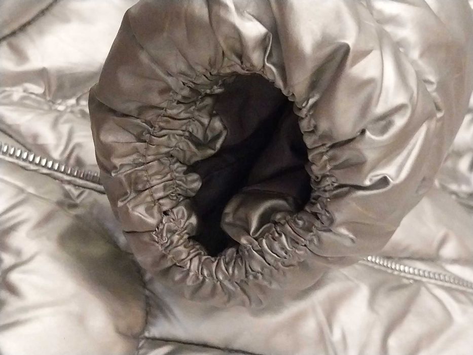 Kurtka srebrna damska.