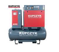 Kompresor Śrubowy 15KW 2150L/min Zbiornik 500L Osuszacz Filtry Kupczyk