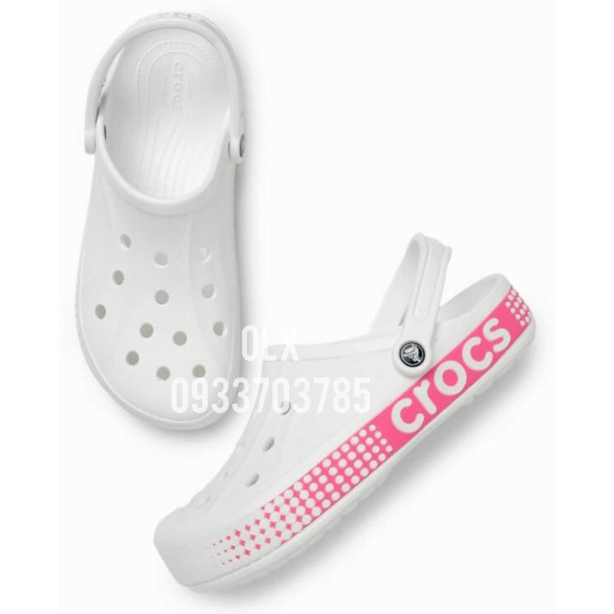 Крокси жіночі Crocs Bayaband Logo Motion White білі чоловічі взуття