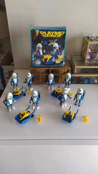 Playmobil conjunto raro de 2 astronautas+carrinho + acessórios