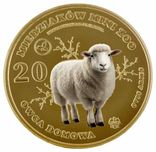 20 Miedziaków MINI ZOO - OWCA - awers i rewers - KOLOR - NOWOŚĆ - 2024