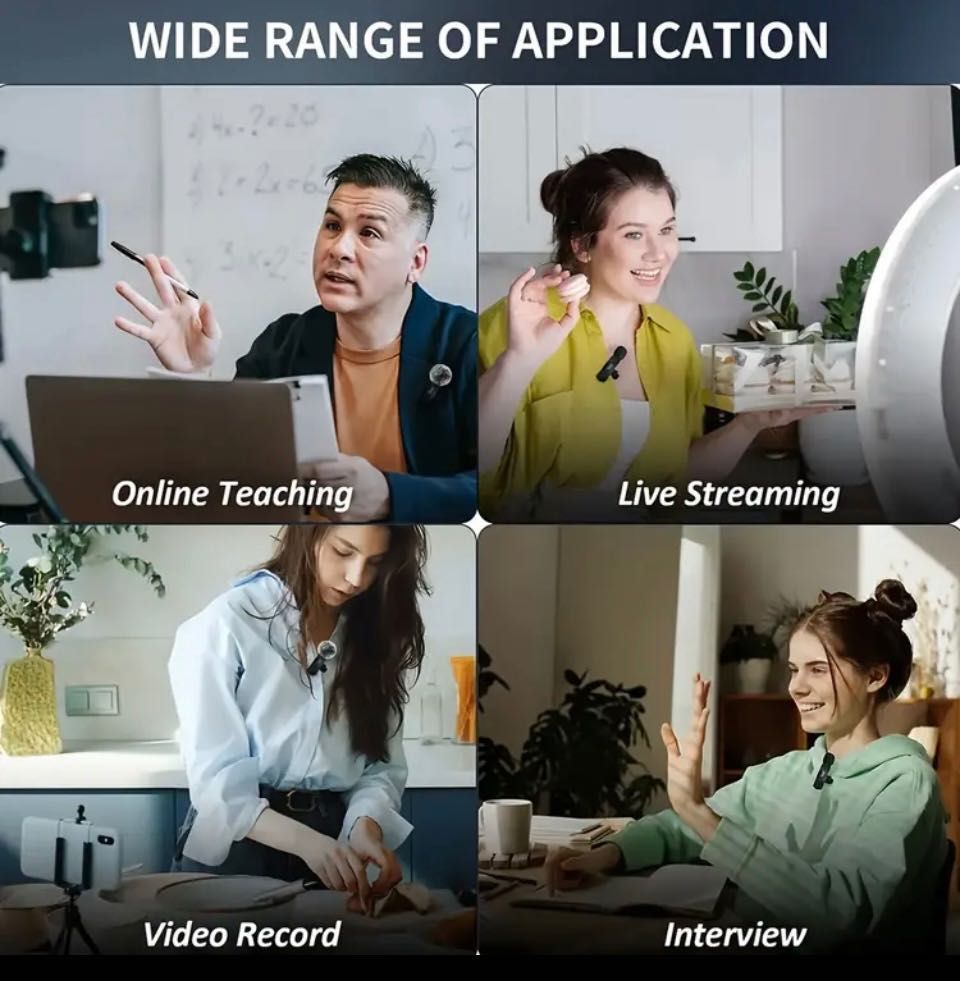 Bezprzewodowy mini Mikrofon  nagrywaj na FB, TikTok, Wtyczka IPhone!
