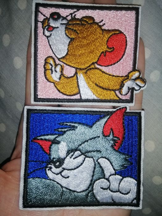 Термо-наклейка, патч дісней том і джері, нашивка, наклейка на одяг