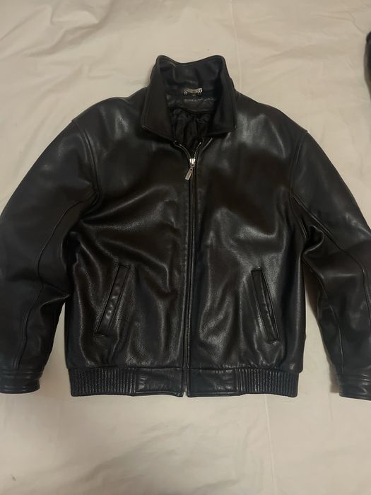 Кожаная куртка на 85-95 кг Пилот Бомбер Турция