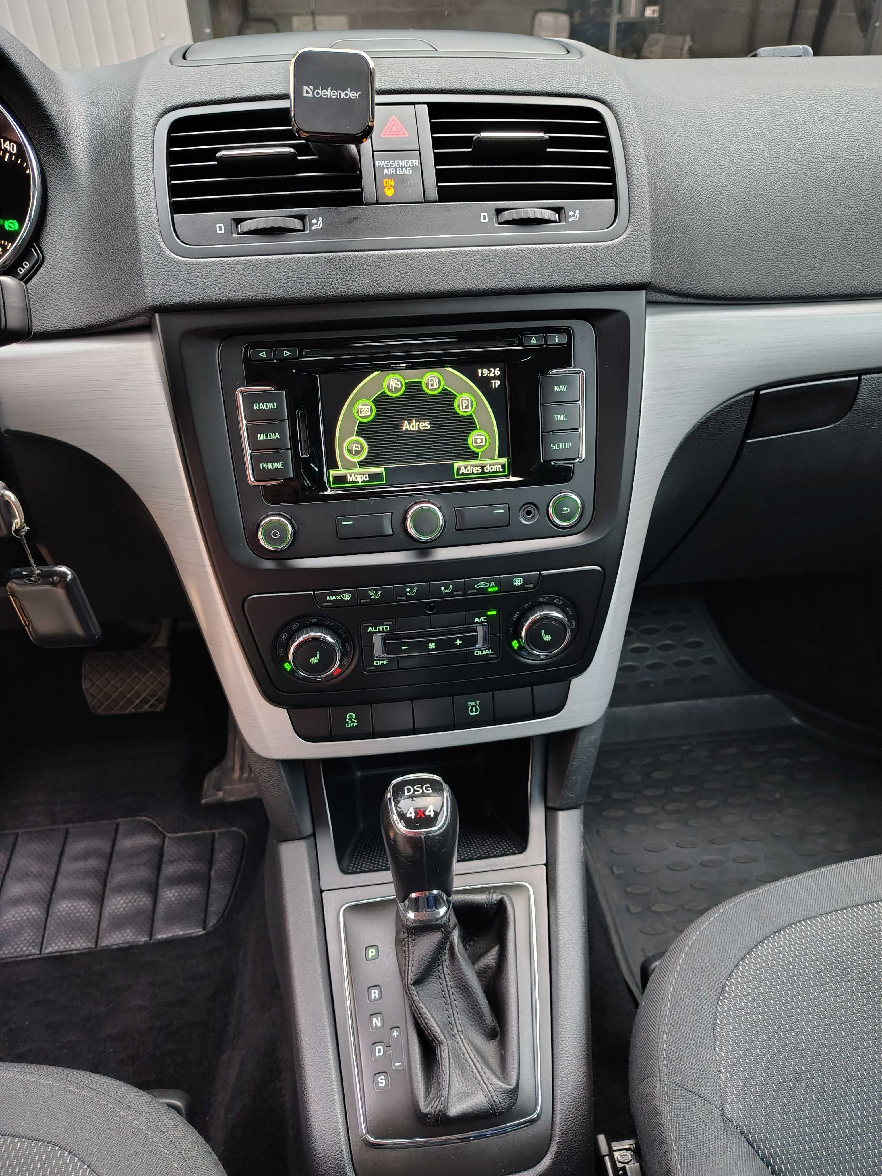 Skoda Yeti 2.0TDI 4x4 140KM DSG automat Xenon Led