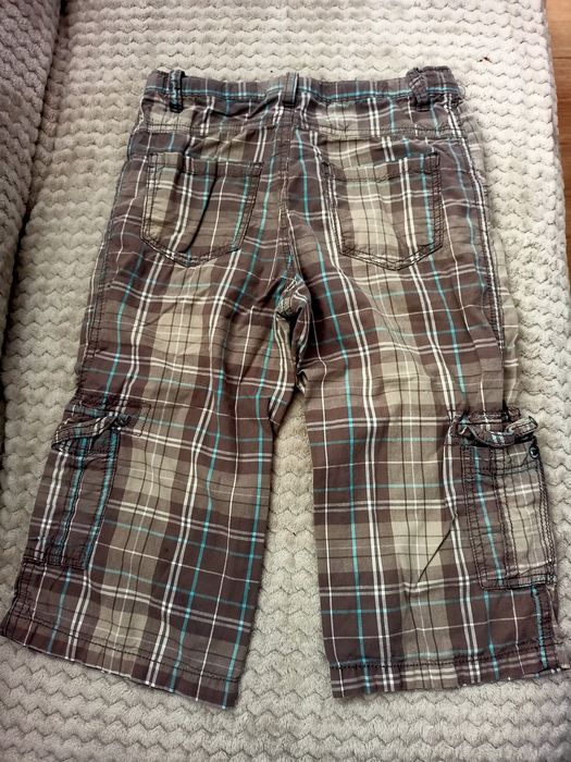 Spodnie 3/4 chłopięce 128 stan bdb
