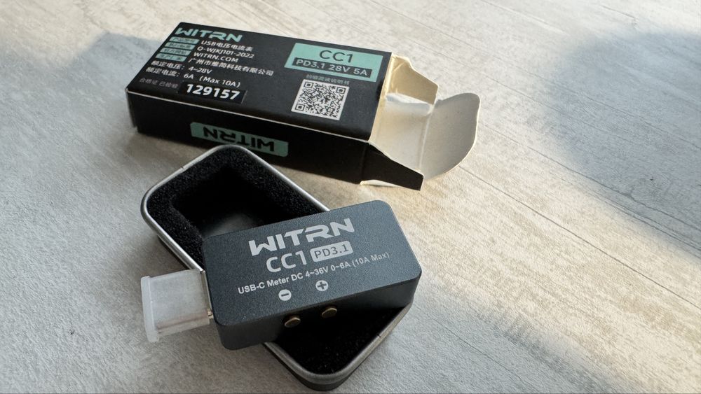 Witrn CC1 usb тестер