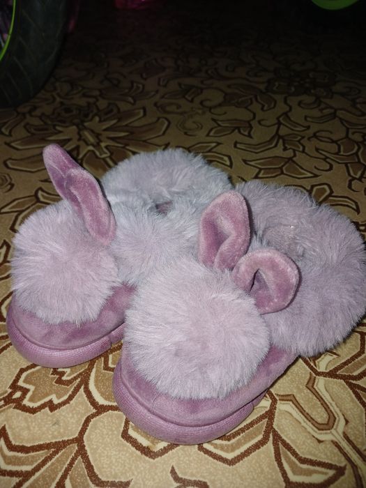 Детские тапочки пушистые