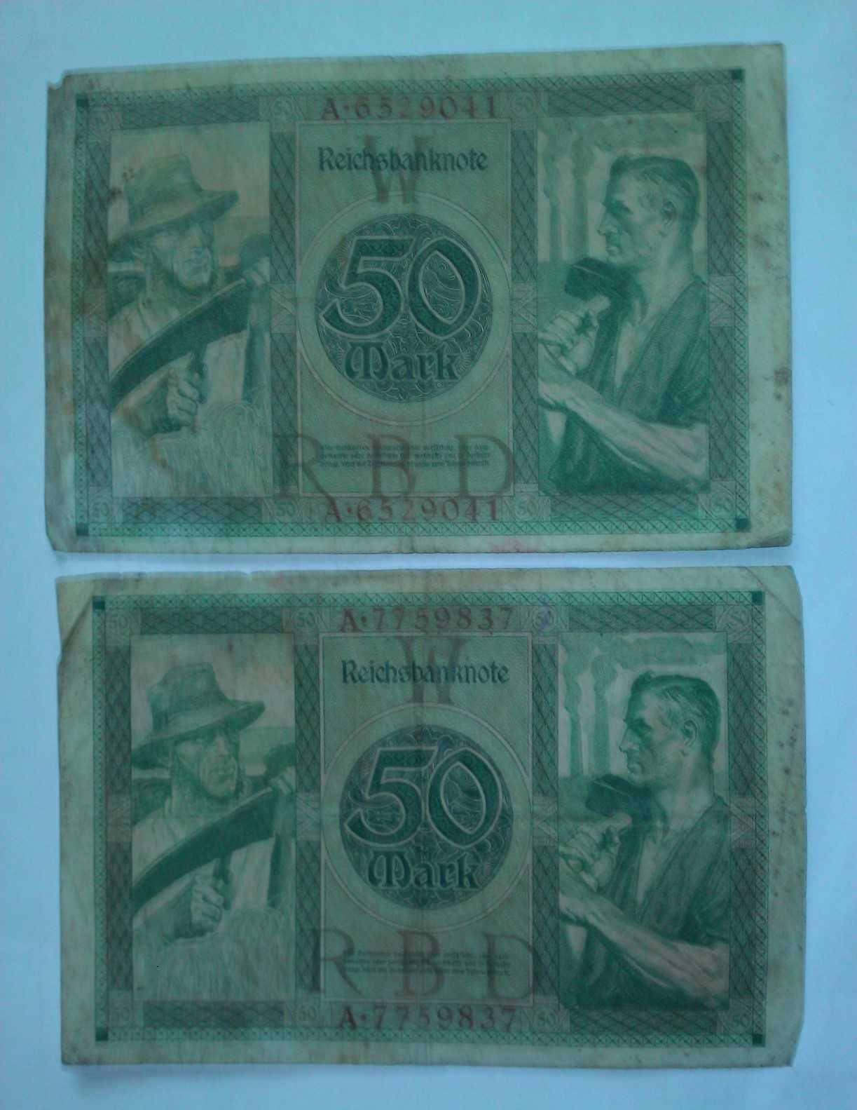 Banknoty niemieckie z 1920 r.