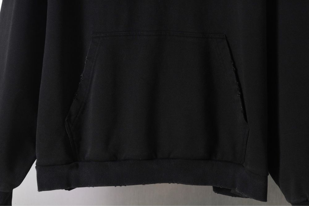 Balenciaga худи черное оверсайз мужское унисекс оригинал