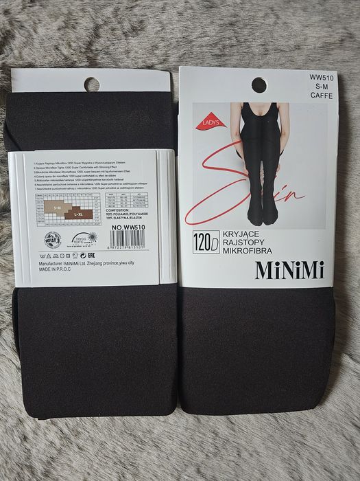 Rajstopy mikrofibra kryjące czekolada