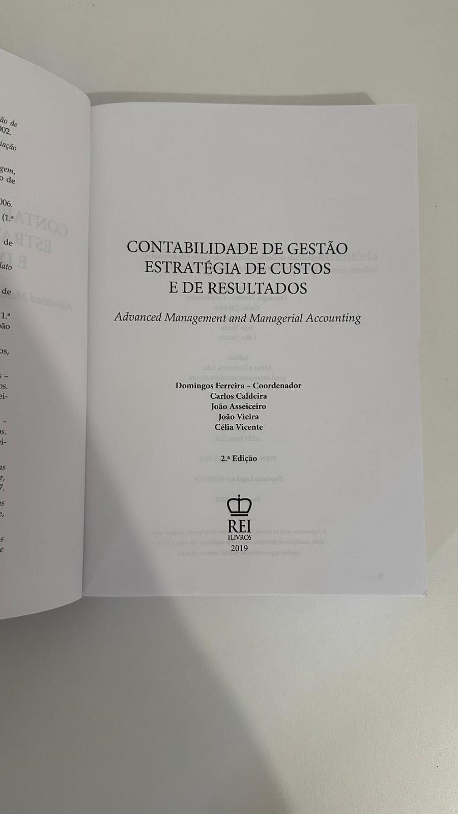Contabilidade de Gestão Estratégia de Custos e de Recursos - Gestão