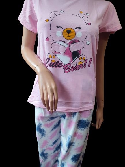 Piżama damska rozmiar L bawełna, długie spodnie