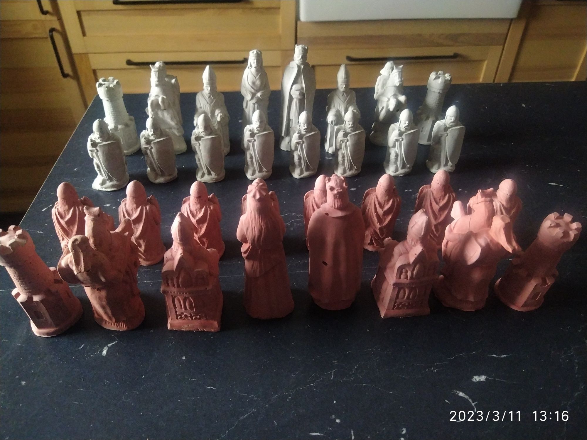 Figury szachowe z gipsu szachy
