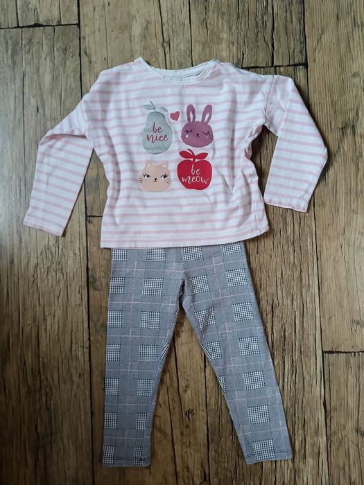 Zestaw komplet ubrań dla dziewczynki 98 terranova cool club