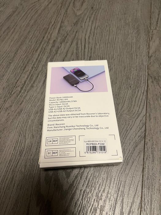 Powerbank Rocoren Павербанк Baseus 37w 10000mAh Новий Оригінал