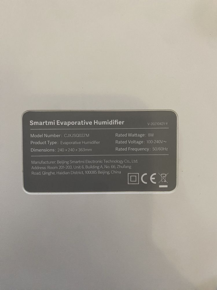 Nawilżacz powietrza Xiaomi SmartMi Pure Evaporative Air Humidifier