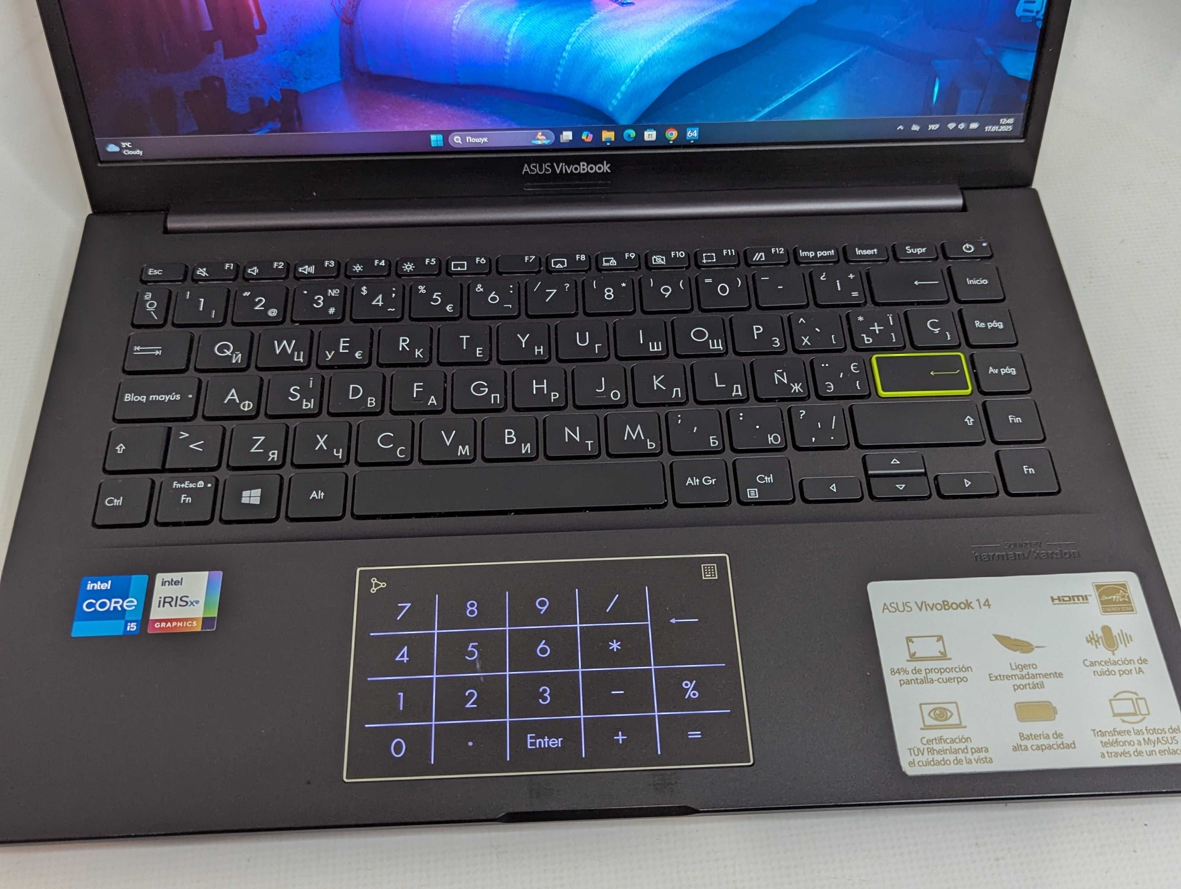 Ультрабук Asus Vivobook 14 K413EA (i5-1135G7/8/512/IrisXE)