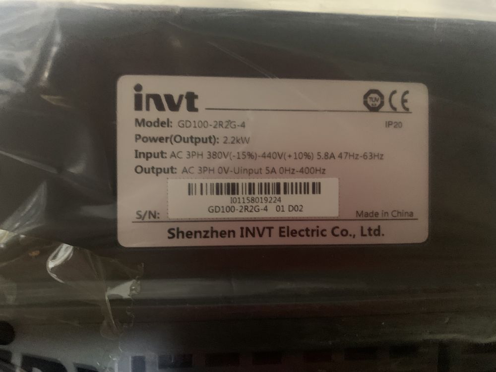 Преобразователь частоты INVT Gooddrive10 (GD10) мощностью 2,2кВт 380В